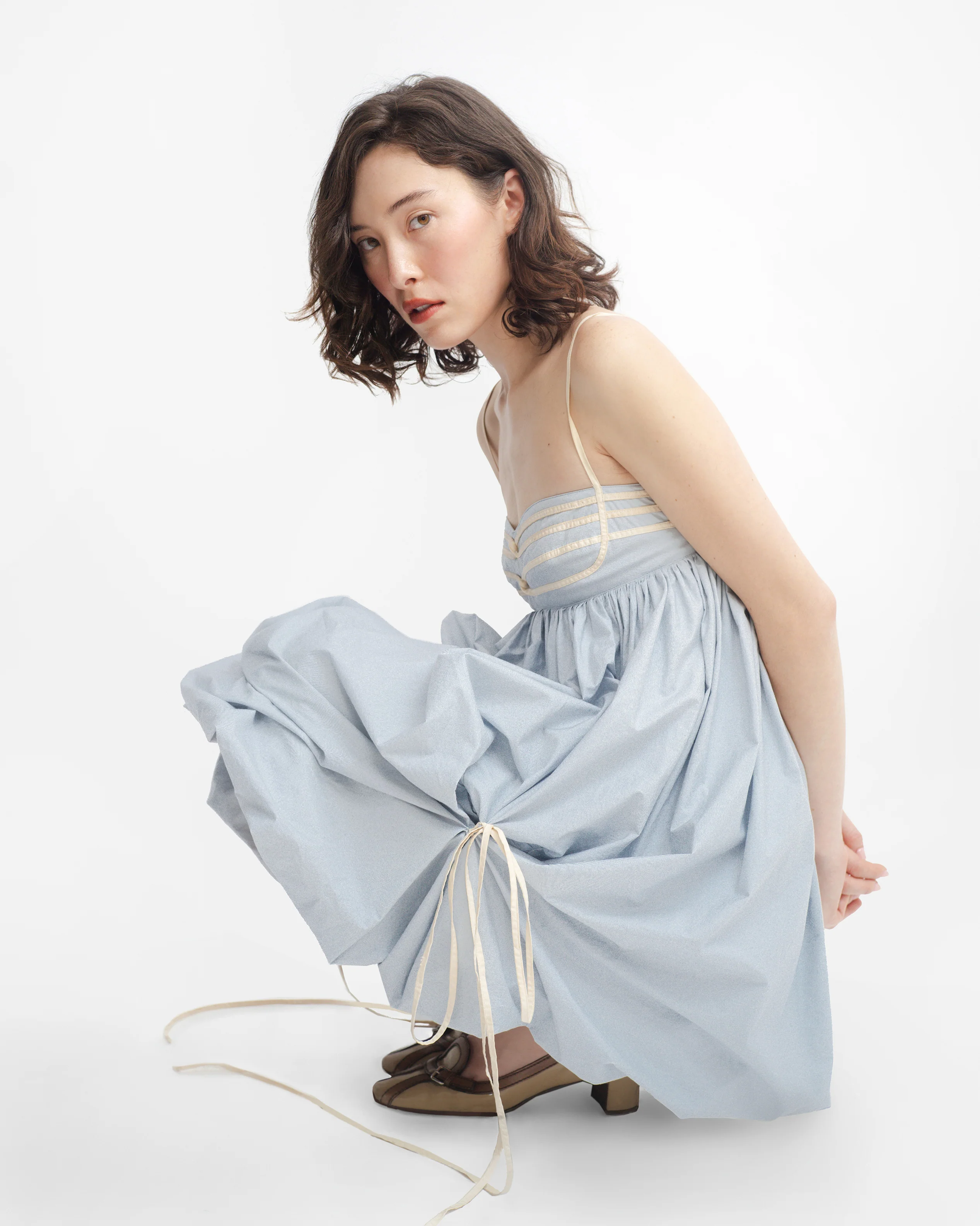 IVY DRESS IN ICE BLUE - Image 3