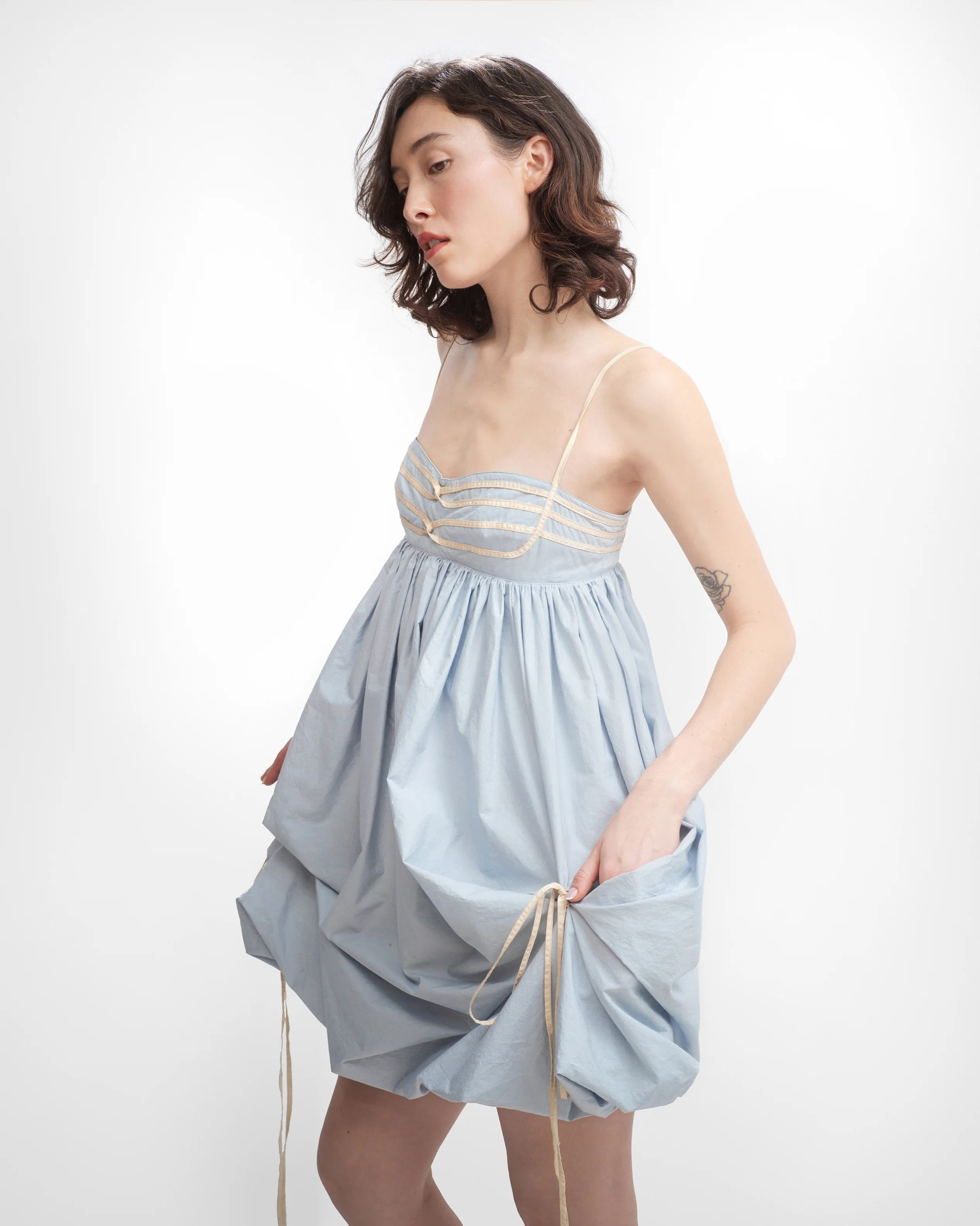 IVY DRESS IN ICE BLUE - Image 6