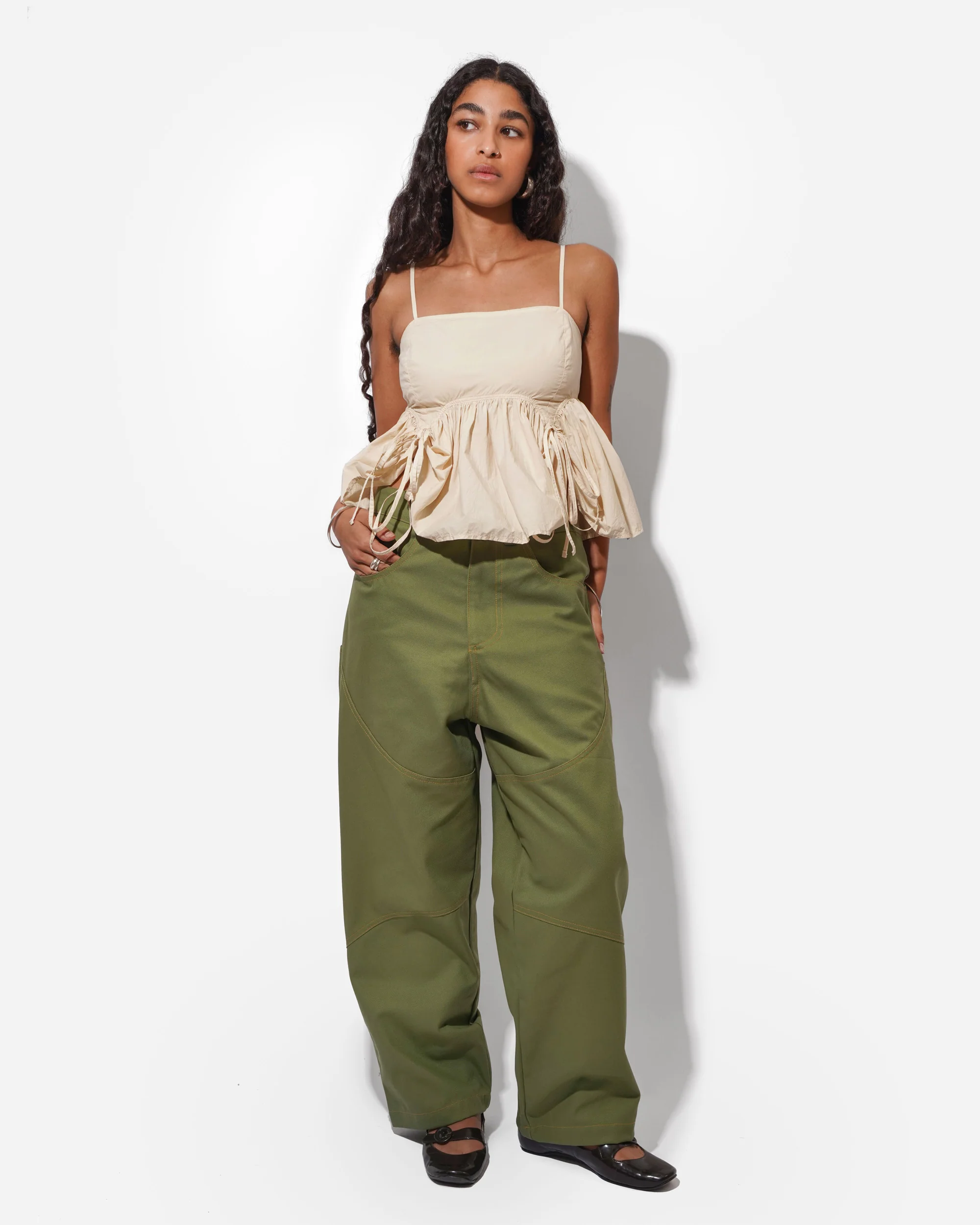 LEO TROUSERS IN MOSS - Image 4