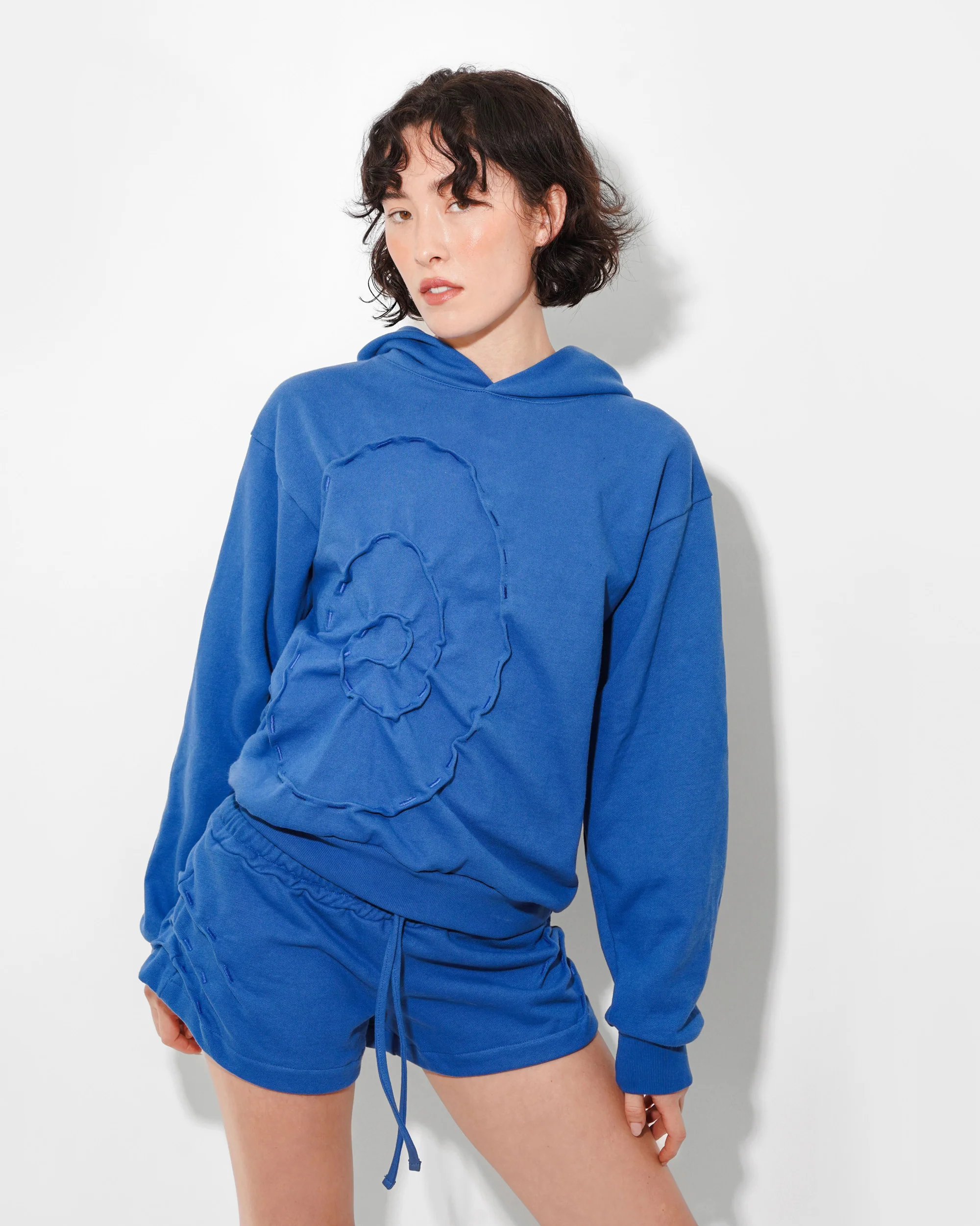 RIPPLE HOODIE IN LAPIS - Image 3