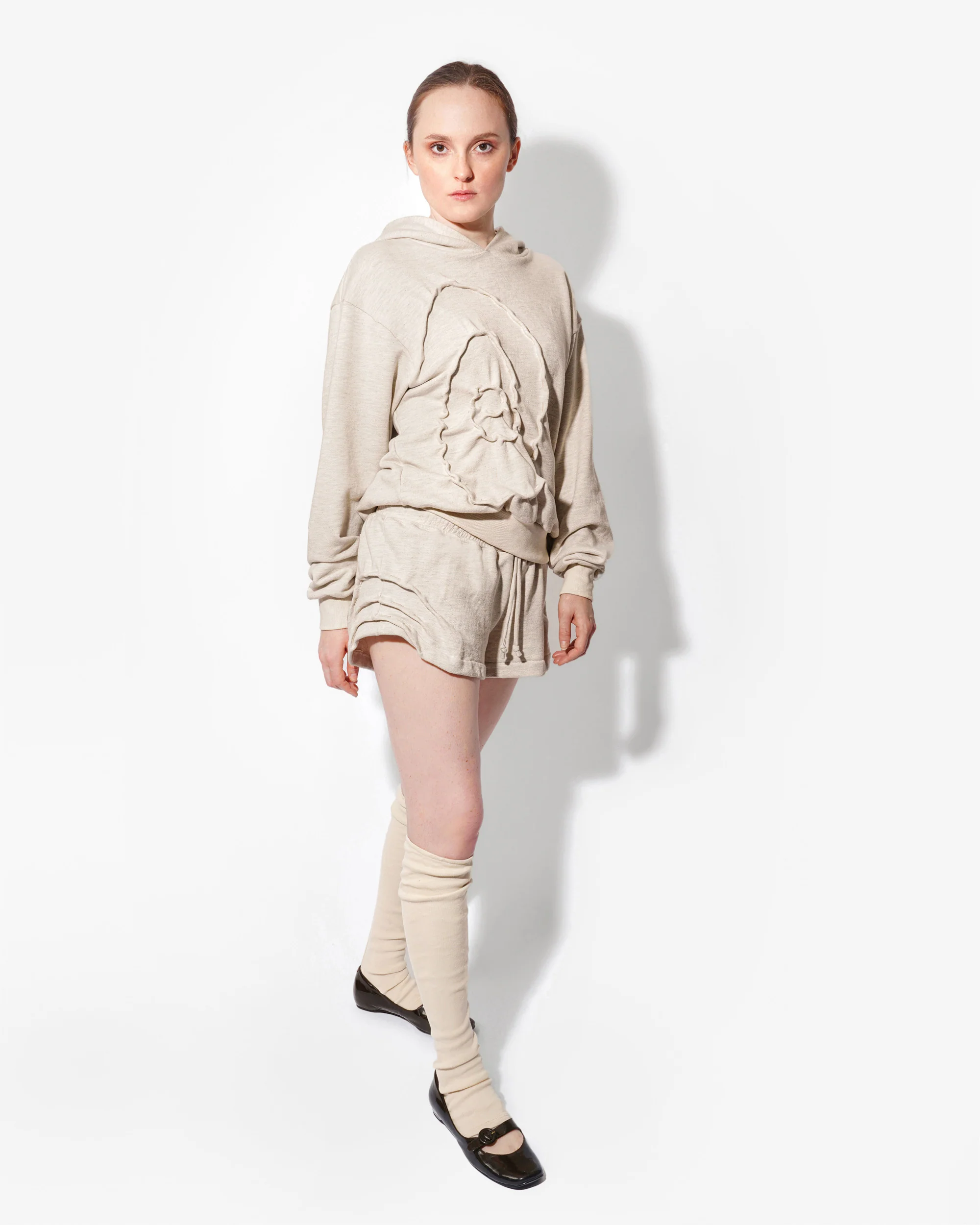 RIPPLE HOODIE IN OAT - Image 6